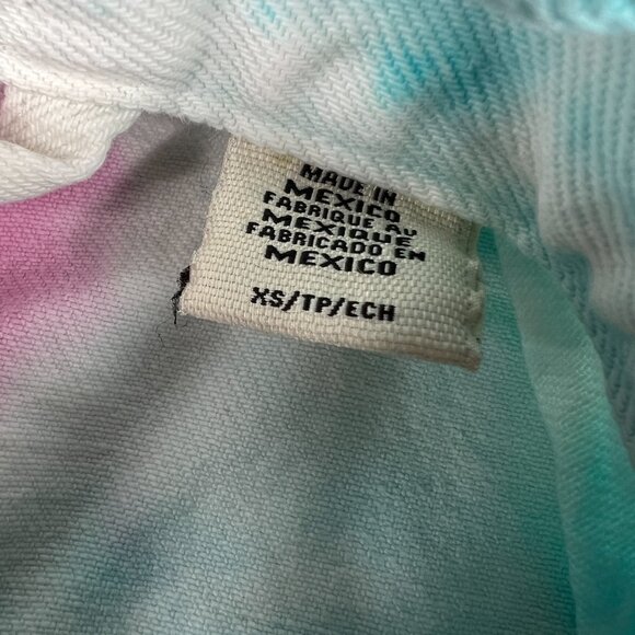 Levi's Pride Use Your Voice Jean Jacket Extra Small White Colorful Tye Dye Denim - Picture 6 of 16